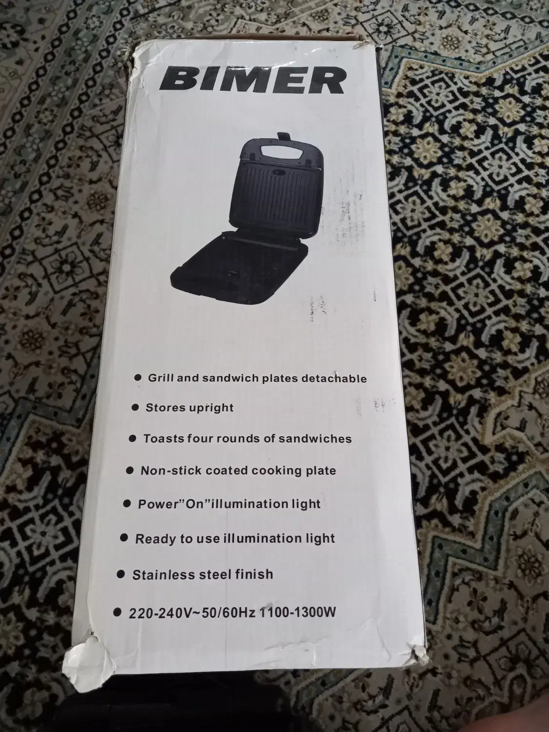 ساندویچ ساز و گریلBimerBm-402نیاز به یک تعمیر جزئی|اجاق گاز و لوازم برقی پختوپز|قائمشهر, |دیوار