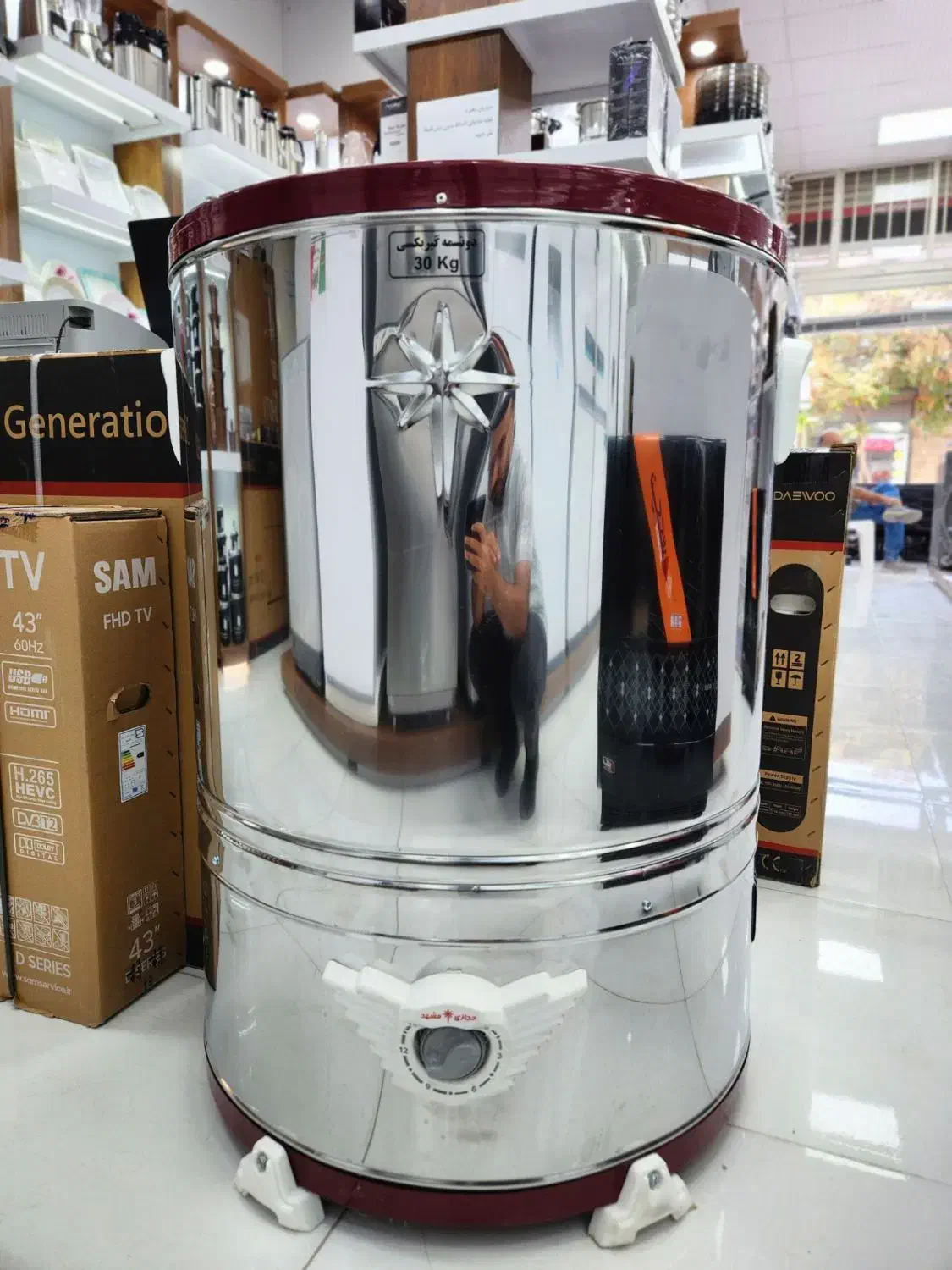 پتوشور حجازی مشهد 30 کیلوگرم /تمام استیل/ دو تسمه|ماشین لباسشویی و خشک‌کن لباس|کرمانشاه, |دیوار