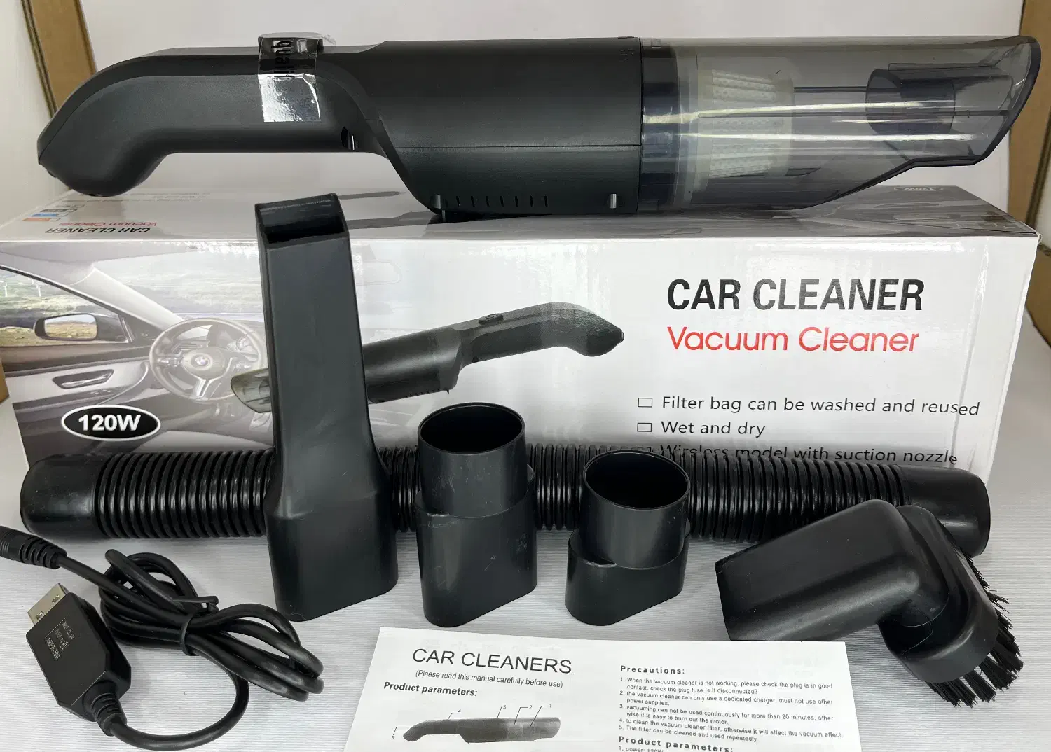 جارو شارژی خودرو/جارو 120W|جاروبرقی، جارو شارژی، بخارشو|تهران, افسریه جنوبی|دیوار