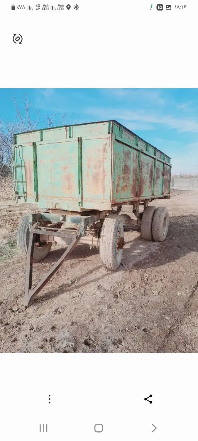 تریلی ۶چرخ|ماشین‌آلات صنعتی|گلبهار, بیزکی|دیوار