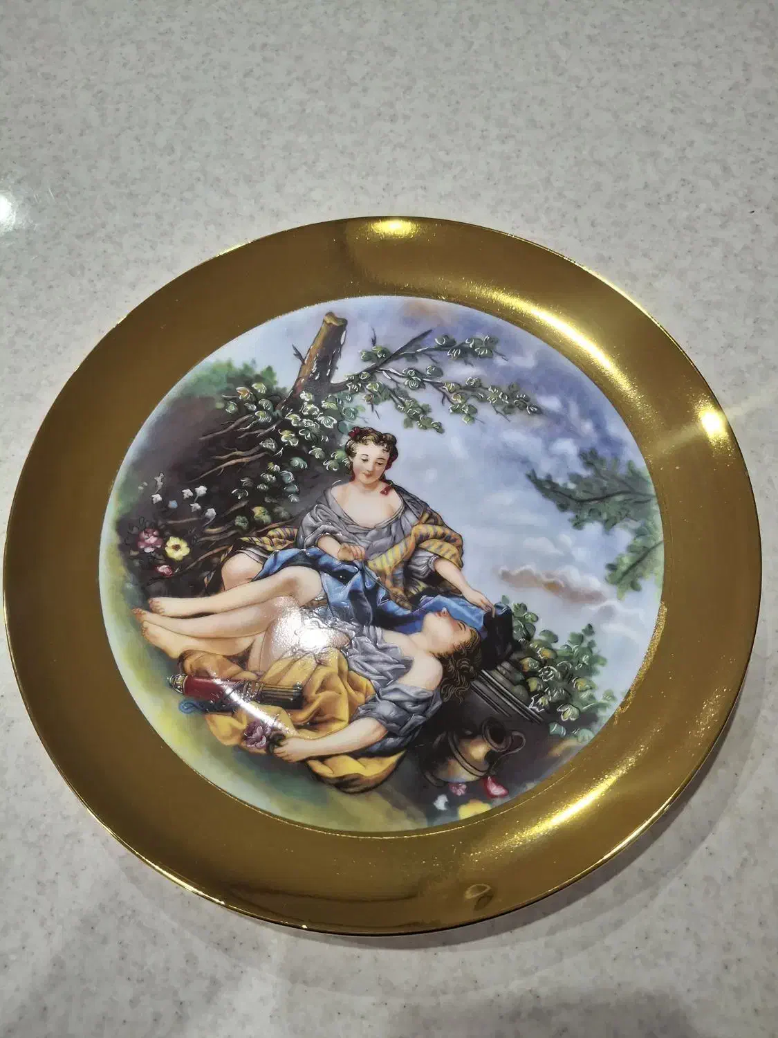 بشقاب تزئینی دیواری|کلکسیون اشیاء عتیقه|کاشمر, |دیوار