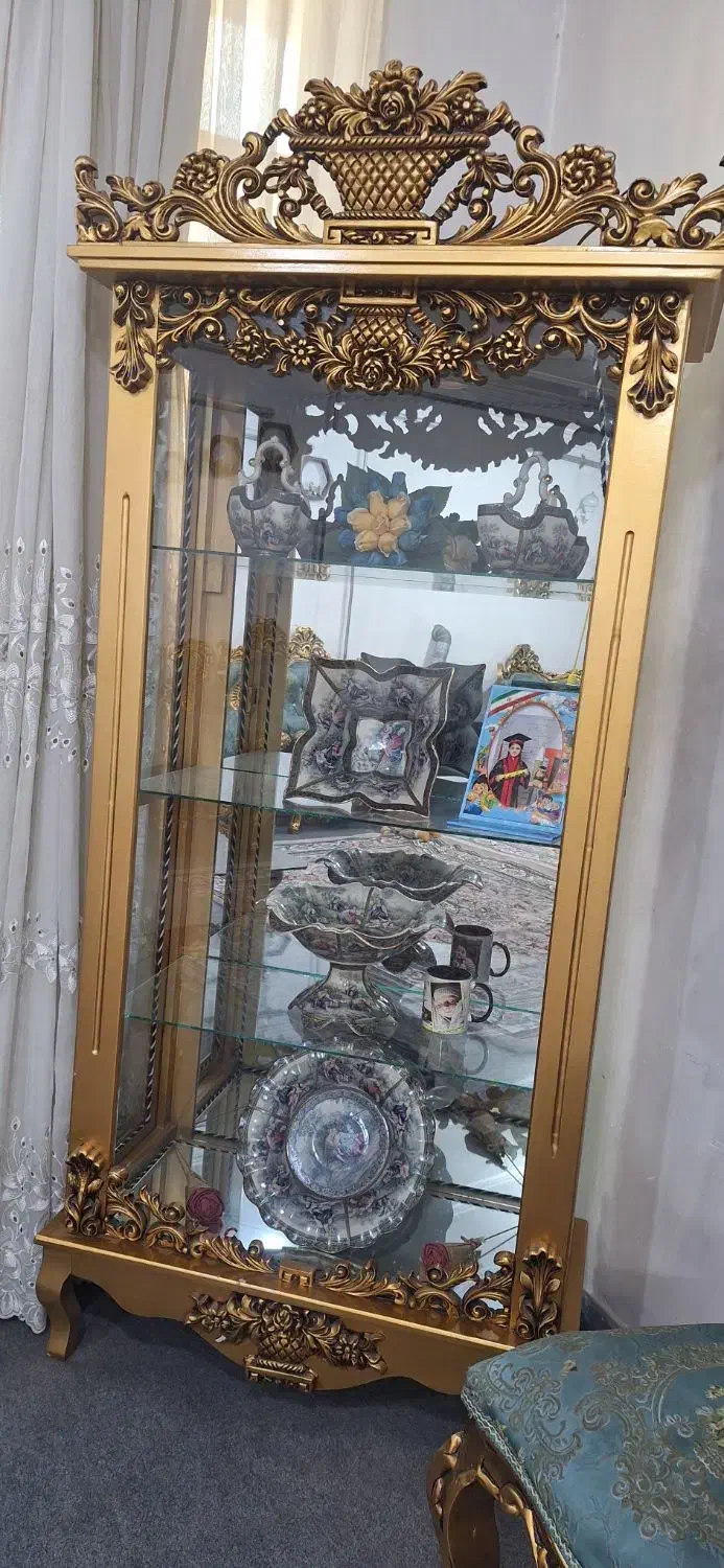 فروش بوفه چوبی در حد صفر|بوفه، ویترین، کنسول|پارسآباد, |دیوار