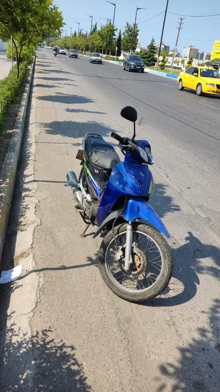 موتور بی کلاچ رنگ آبی مدل 90|موتورسیکلت|بابل, |دیوار