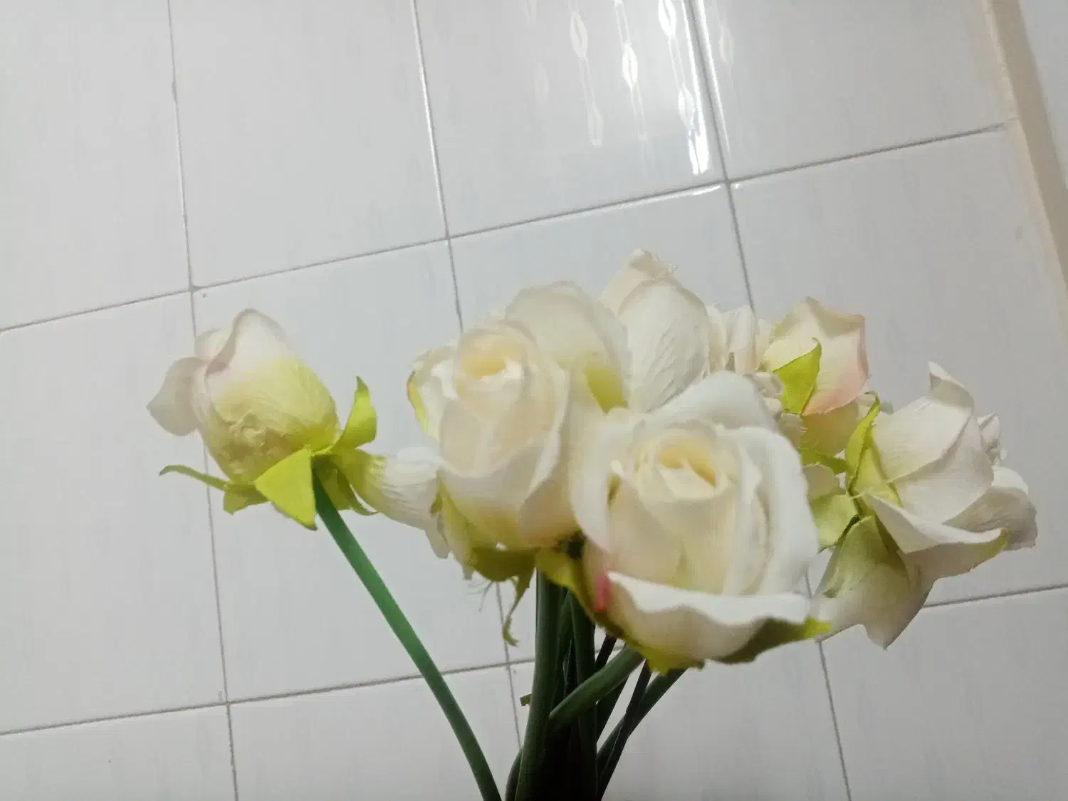 گل وگلدان|گل مصنوعی|قم, باغ شریفی|دیوار