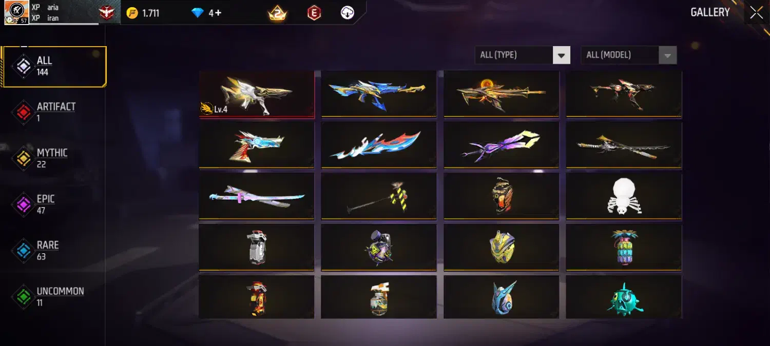 اکانت فری فایر|کنسول، بازی ویدئویی و آنلاین|شیروان (خراسان), |دیوار