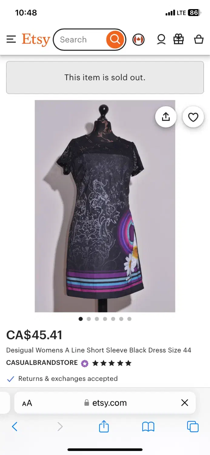 پیراهن برند Desigual|لباس|تهران, امانیه|دیوار