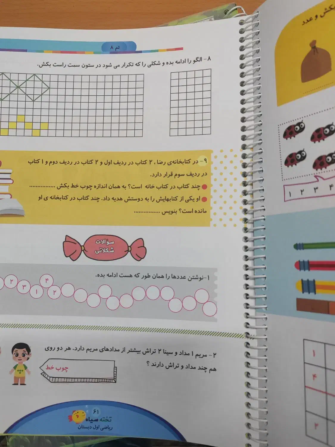 کلاس اول دبستان. کمک آموزشی. تخته سیاه|کتاب و مجله آموزشی|اصفهان, برازنده|دیوار