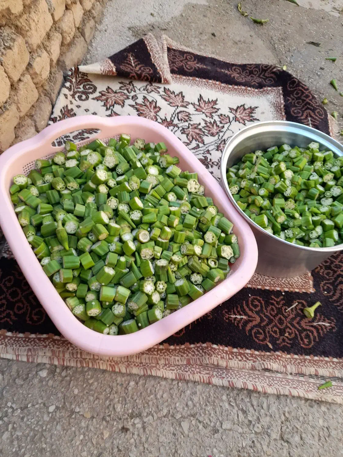 بامیه خشک|خوردنی و آشامیدنی|پیر سلیمان, |دیوار