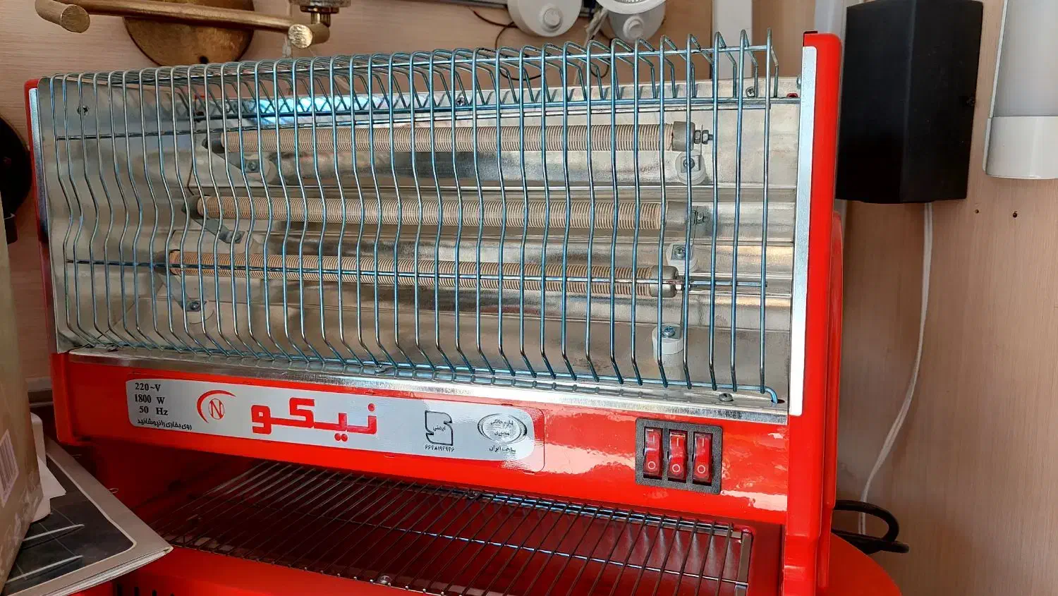 انوع بخاری برقی|بخاری، هیتر، شومینه|کاشان, مفتح|دیوار