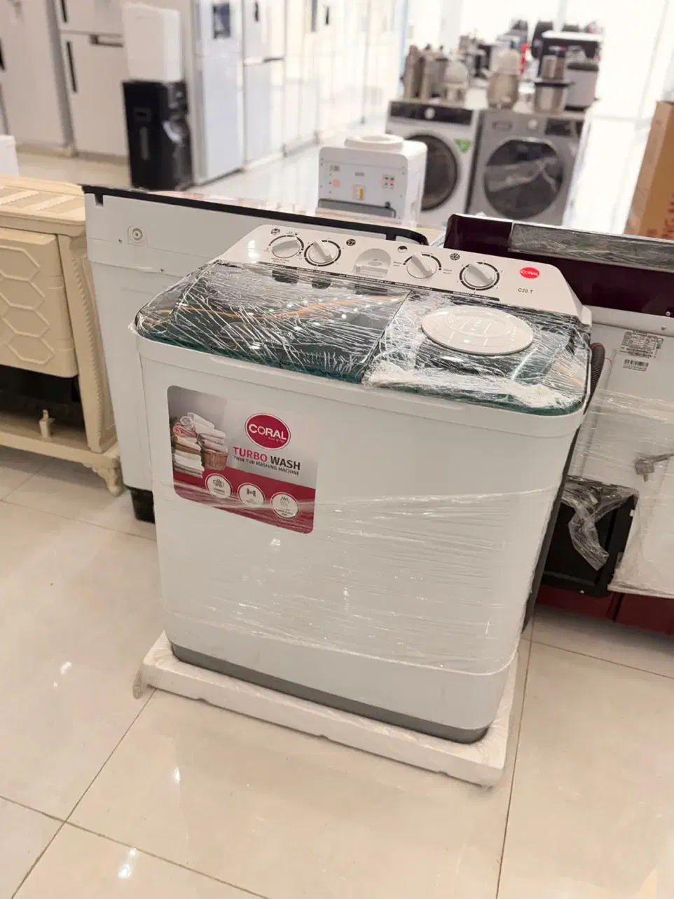 لباسشویی دوقلو ۹/۶ کرال صادراتی پاکشوما کهنه شور|ماشین لباسشویی و خشک‌کن لباس|کرمانشاه, |دیوار