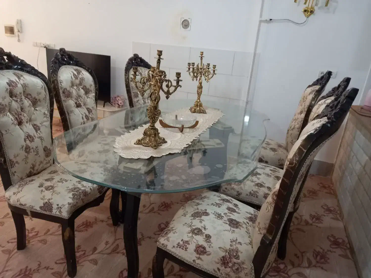 ست مبل ومیز نهارخوری سلطنتی ۸نفره|مبلمان خانگی و میز عسلی|کرمانشاه, |دیوار