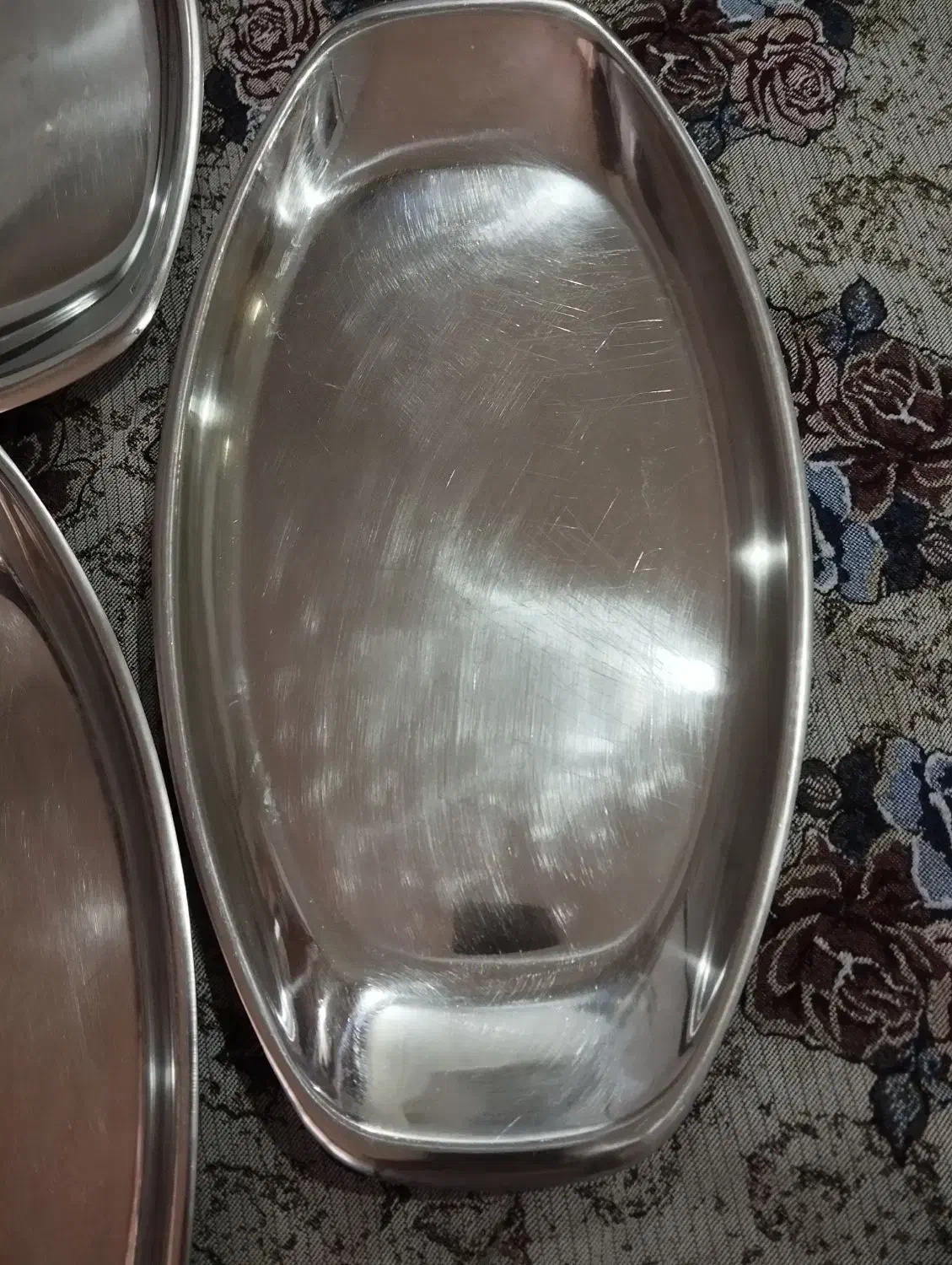 سه عدد دیس برنج بزرگ و یک عدد سینی سماور|ظروف سرو و پذیرایی|صباشهر, |دیوار