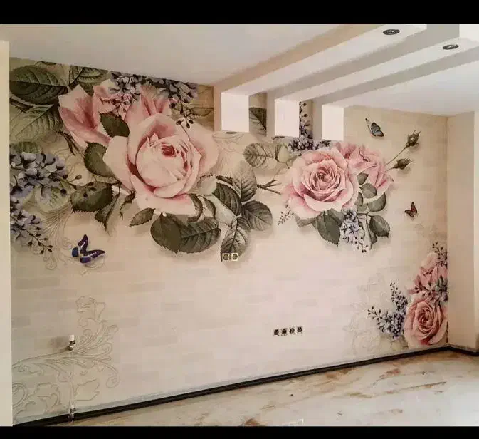 کاغذ دیواری همراه بانصب کاملن شرکتی|خدمات پیشه و مهارت|رامشیر, |دیوار