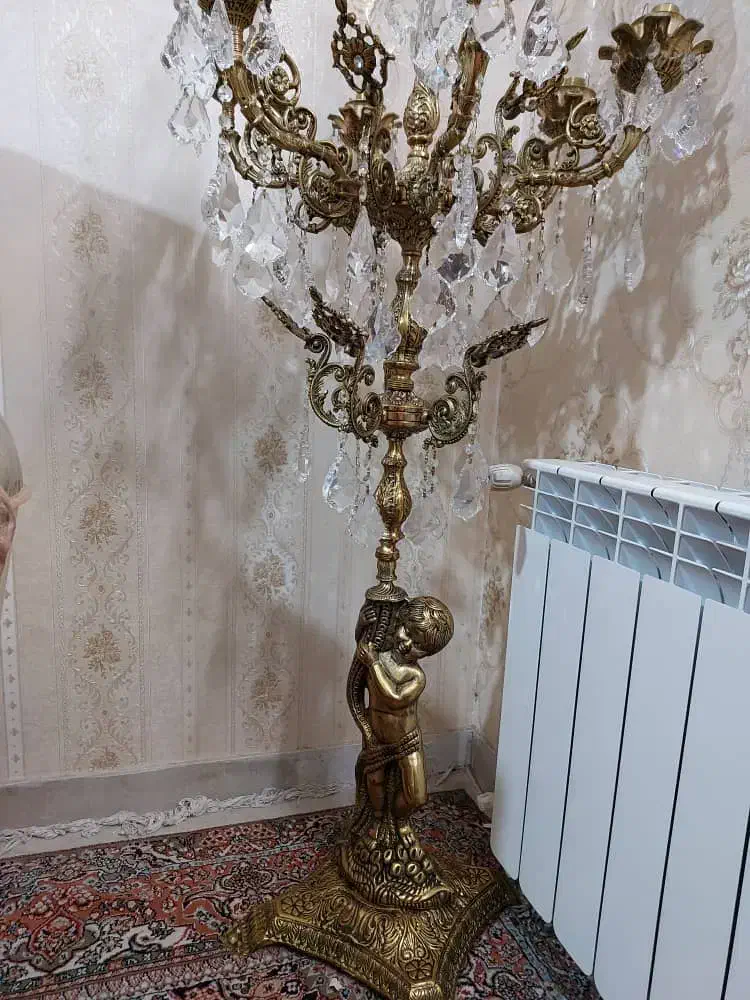 لوستر کنارسالنی برنج|لوستر و چراغ آویز|ری, حمزهآباد|دیوار