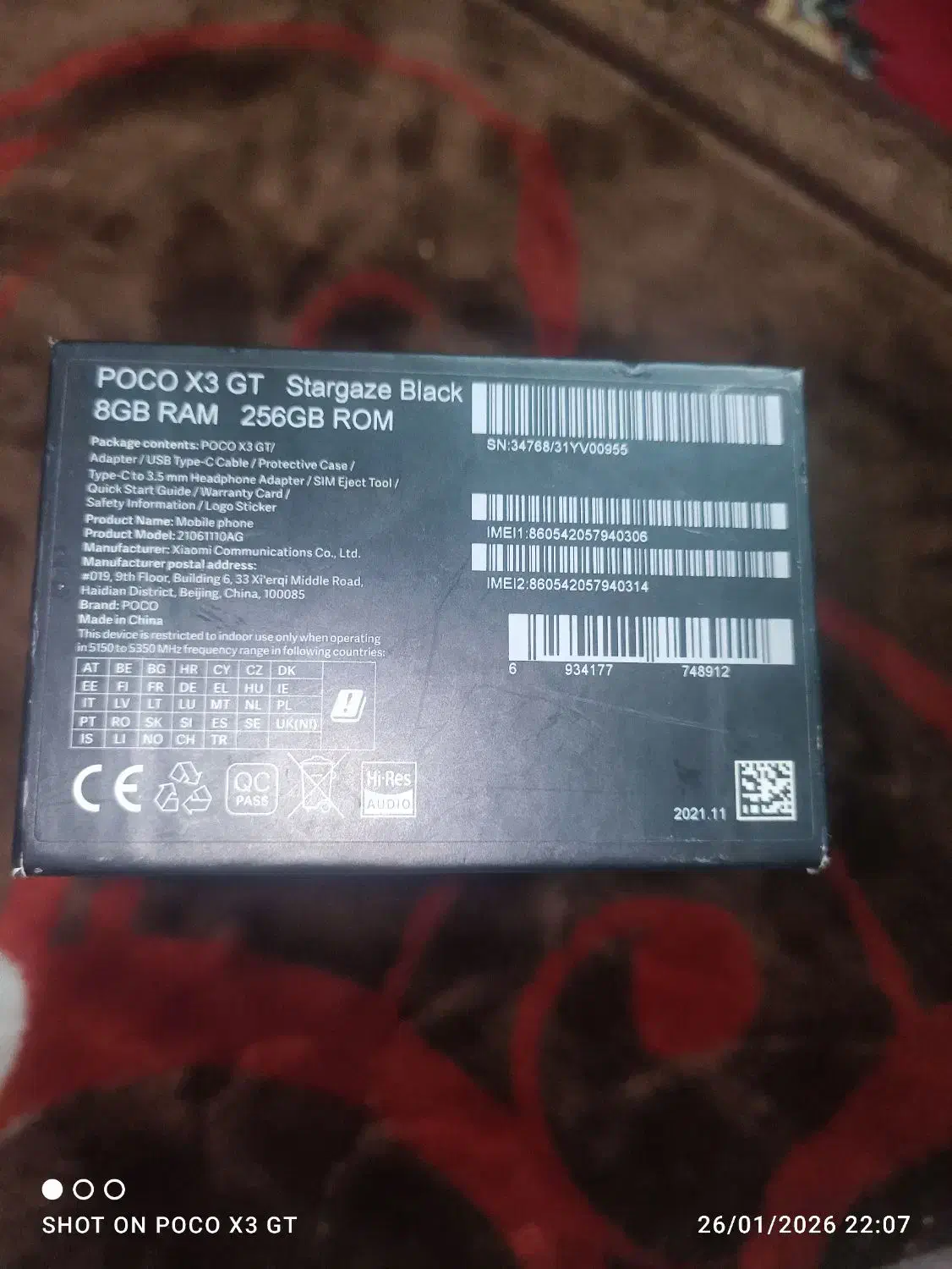 گوشیpocoX3GTرم 8|موبایل|یزد, |دیوار