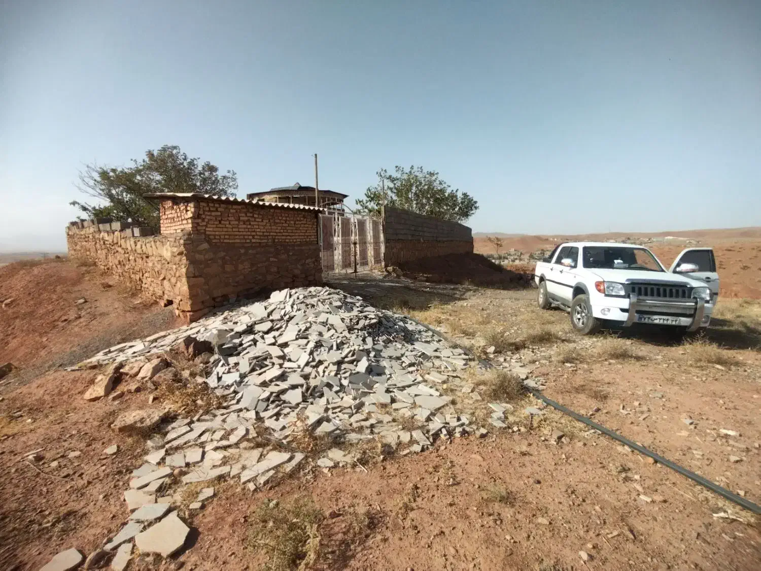 زمین پانصد متری دور دیوار|فروش خانه و ویلا|مشهد, رباط طرق|دیوار