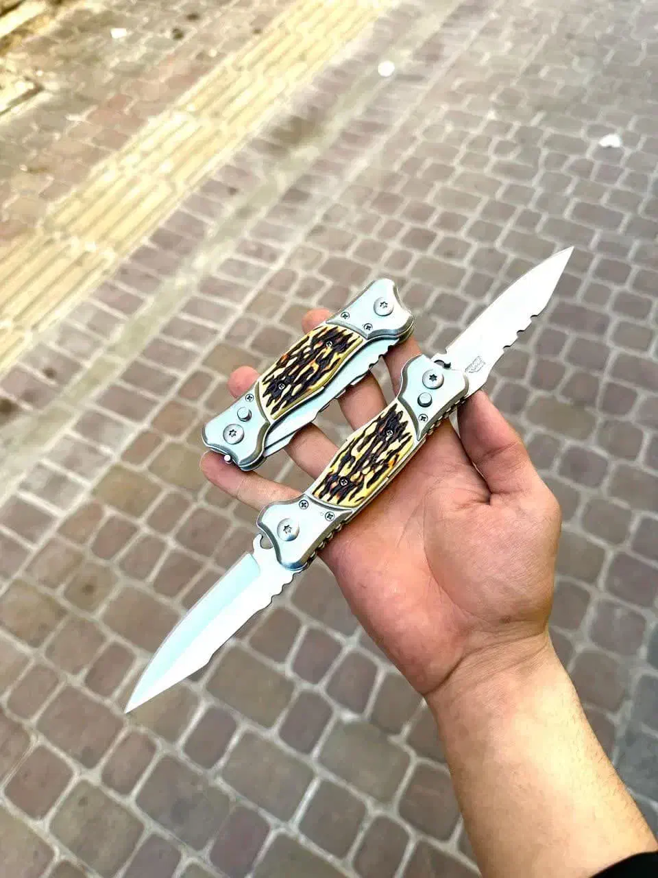 چاقو ضامن دار دو طرفه تایوانی|کوهنوردی و کمپینگ|شاهینشهر, فردوسی|دیوار