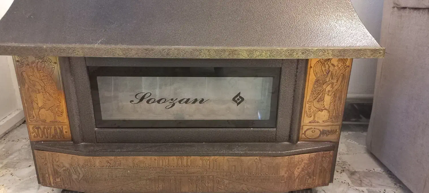 بخاری گازی سوزان شومینه|بخاری، هیتر، شومینه|رشت, بیجارپس|دیوار