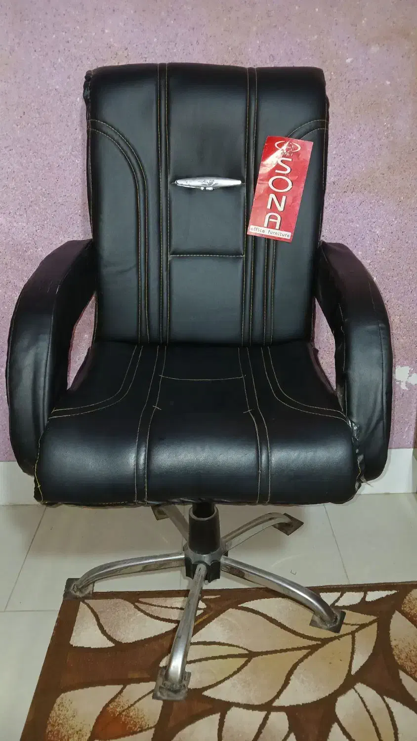 صندلی  چرمی دفتری|مبلمان اداری|شاهرود, |دیوار