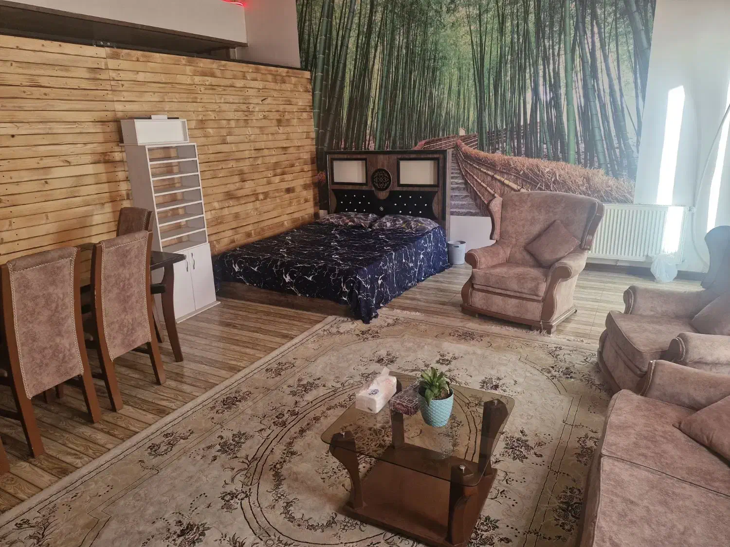 اجاره واحد سوییت با تم چوبی و زیبا|اجارهٔ کوتاه‌مدت آپارتمان و سوئیت|کرج, گلشهر|دیوار