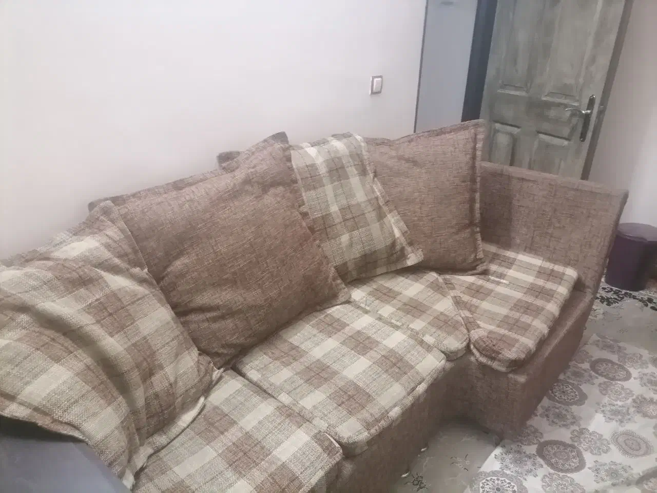 مبلمان راحتی ال ۸نفره همراه با دراور ام دی اف|مبلمان خانگی و میز عسلی|گلبهار, شهر جدید گلبهار|دیوار