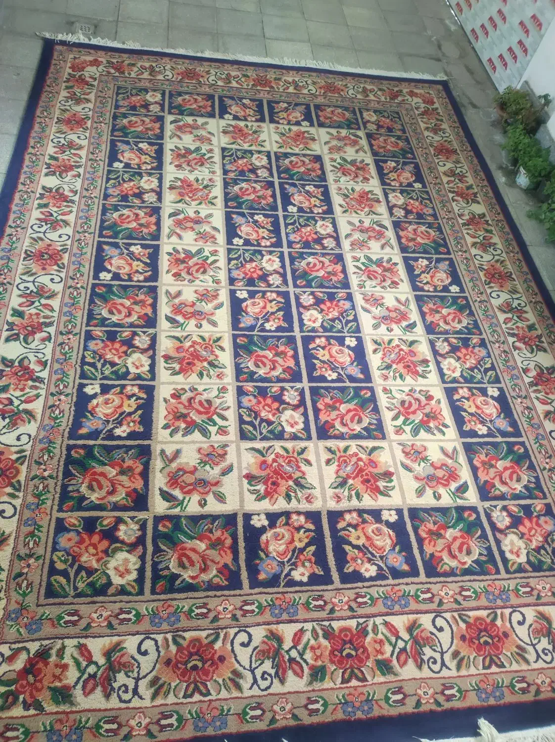 گلیم فرش ۹ متری در حد نو|گلیم، جاجیم، گبه|طرقبه, |دیوار