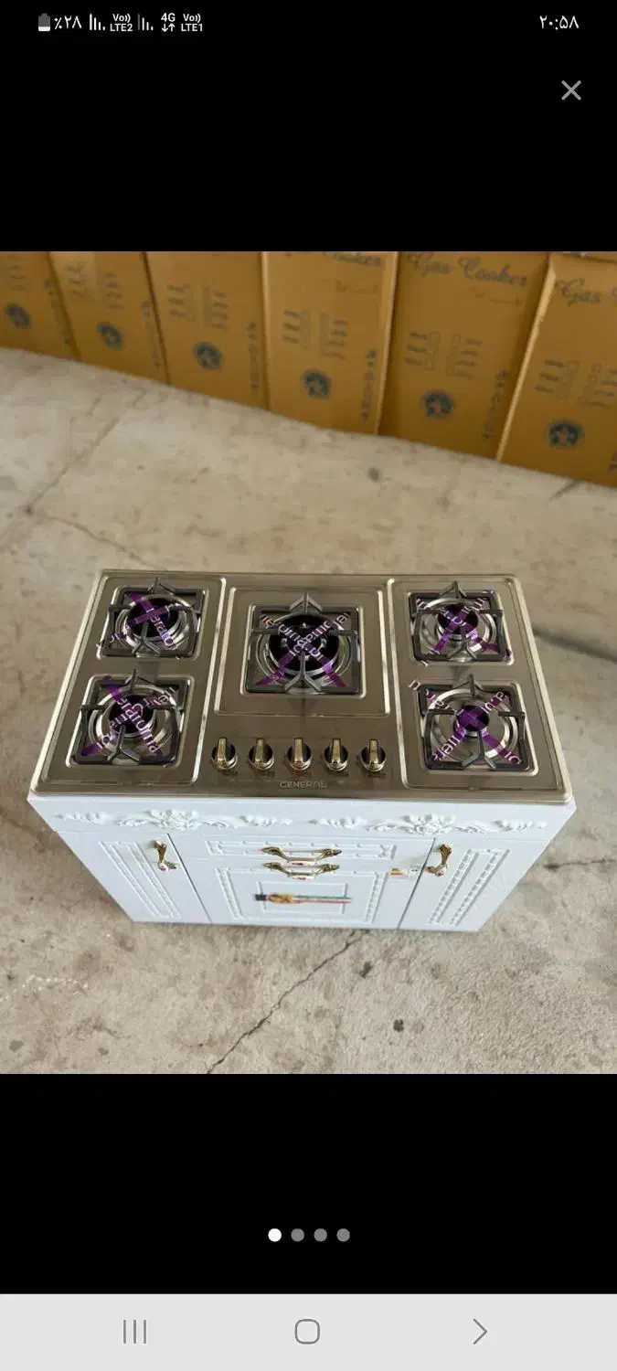 اجاق گاز شیشه ای و استیل در طرح و مدل های مختلف|اجاق گاز و لوازم برقی پخت‌وپز|تهران, امین حضور|دیوار