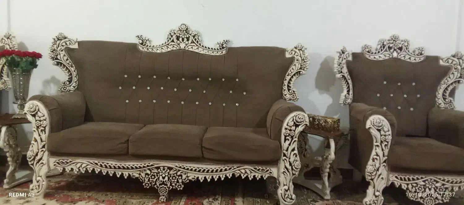 مبل هفت نفره در حد نو|مبلمان خانگی و میز عسلی|اسدآباد, |دیوار