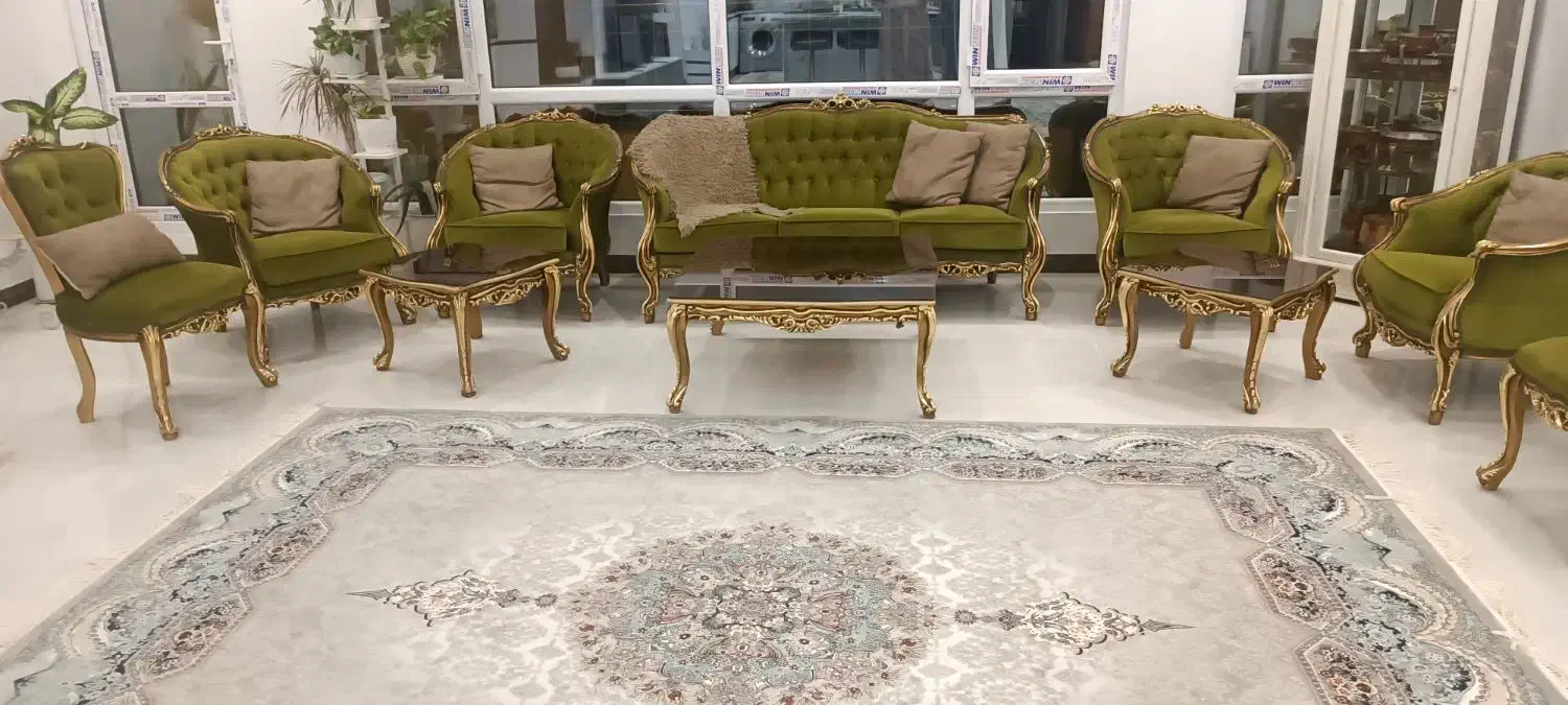 مبل لگنی زمرد 9 نفره|مبلمان خانگی و میز عسلی|گلستان (تهران), |دیوار