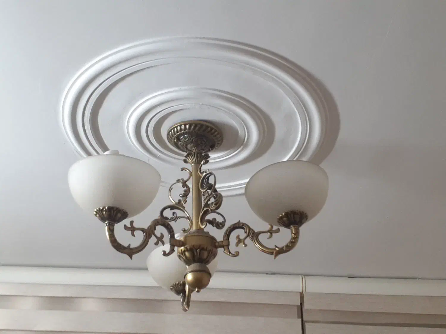 یک جفت لوستر ۳ شاخه تمام برنجی برنزی اصل و سنگین|لوستر و چراغ آویز|تهران, پونک|دیوار