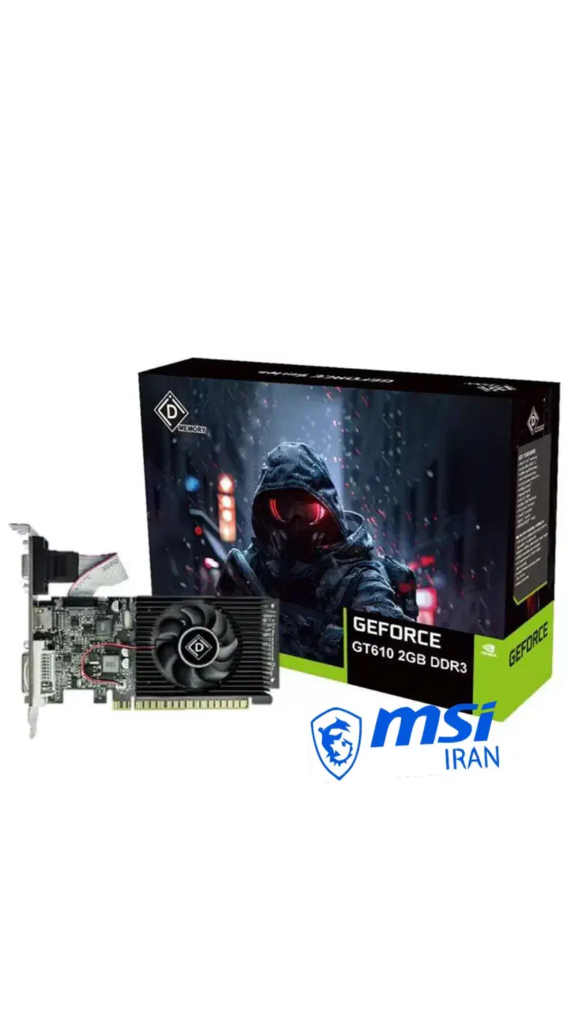 کارت گرافیک DLI GeForce GT610 2GB DDR3 64Bit|قطعات و لوازم جانبی رایانه|نسیم‌شهر, |دیوار