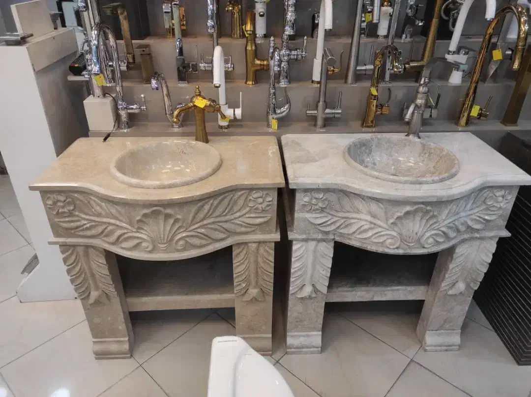 روشویی سنگی|لوازم سرویس بهداشتی|ری, علایین|دیوار