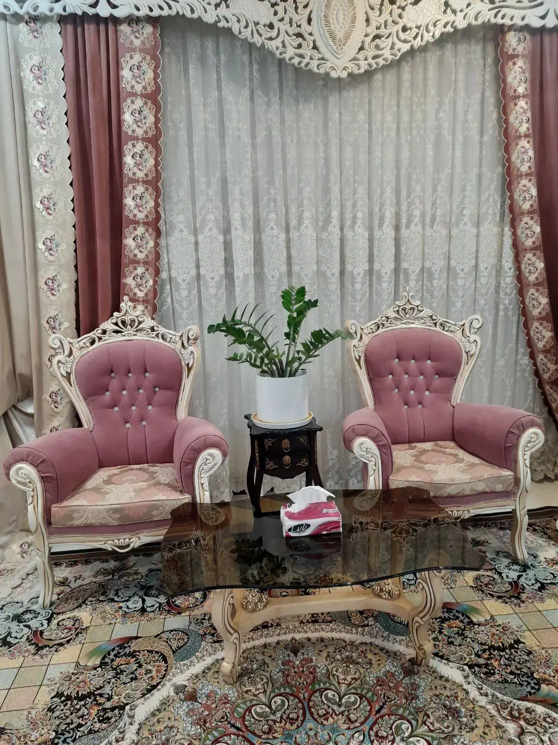 مبل سلطنتی ۹ نفره|مبلمان خانگی و میز عسلی|لنجان, |دیوار