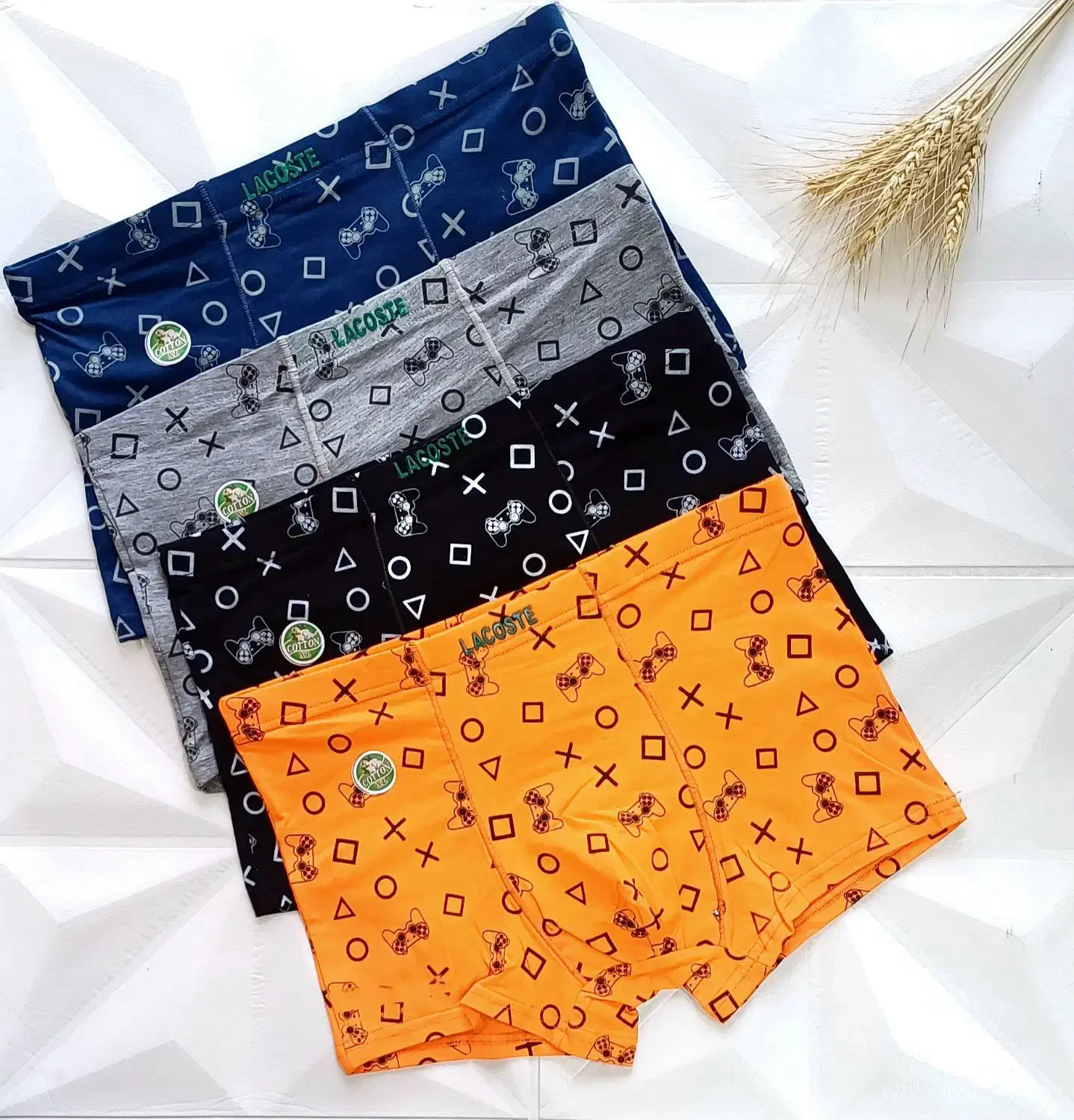 شورت مردانه نیم پا لباس زیر پادار نخ پنبه طرح گیم|لباس|اصفهان, شهرک کاوه|دیوار