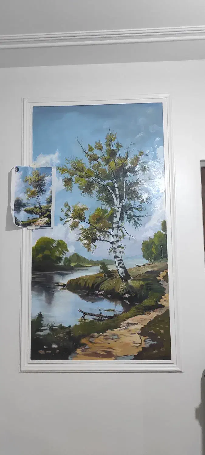 نقاشی دیواری . پتینه کاری . میکروسمنت|خدمات پیشه و مهارت|اصفهان, نقش جهان|دیوار