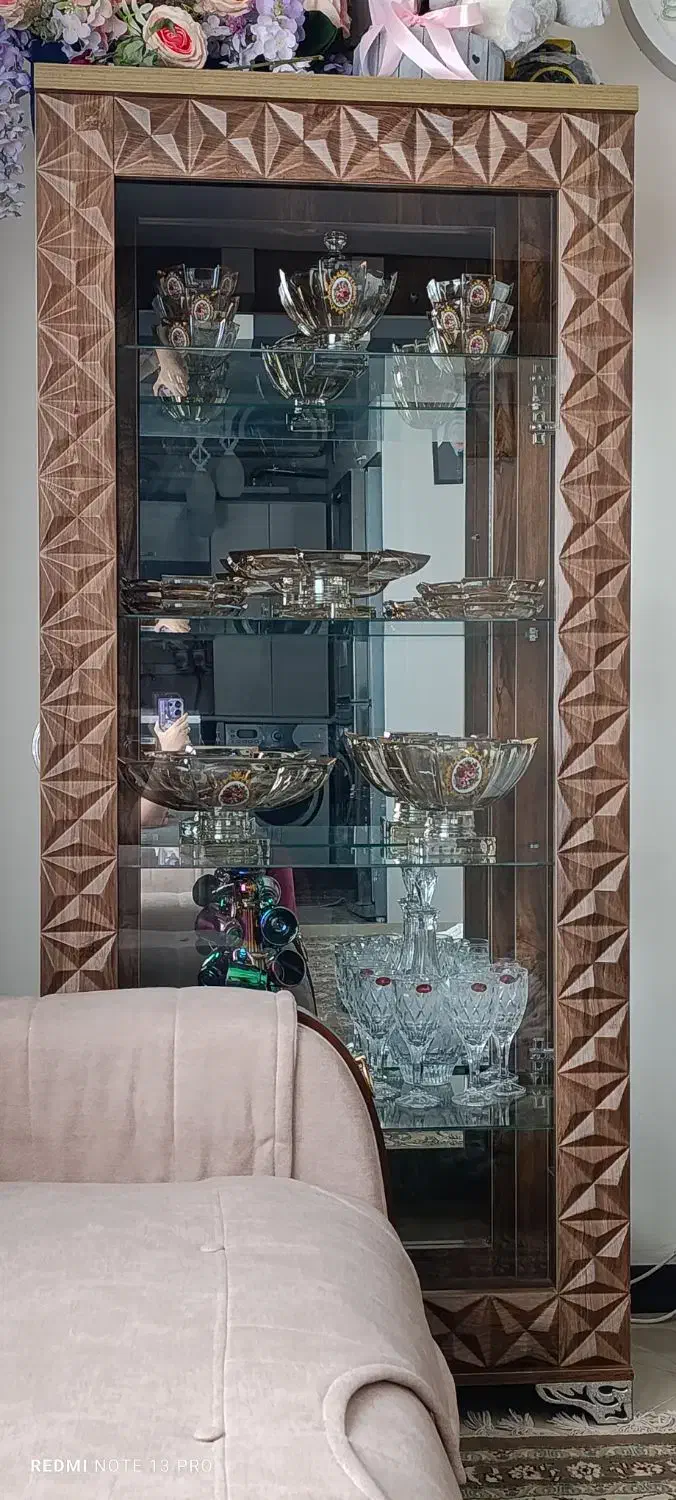 گنجه بوفه ویترین|بوفه، ویترین، کنسول|گلبهار, شهر جدید گلبهار|دیوار