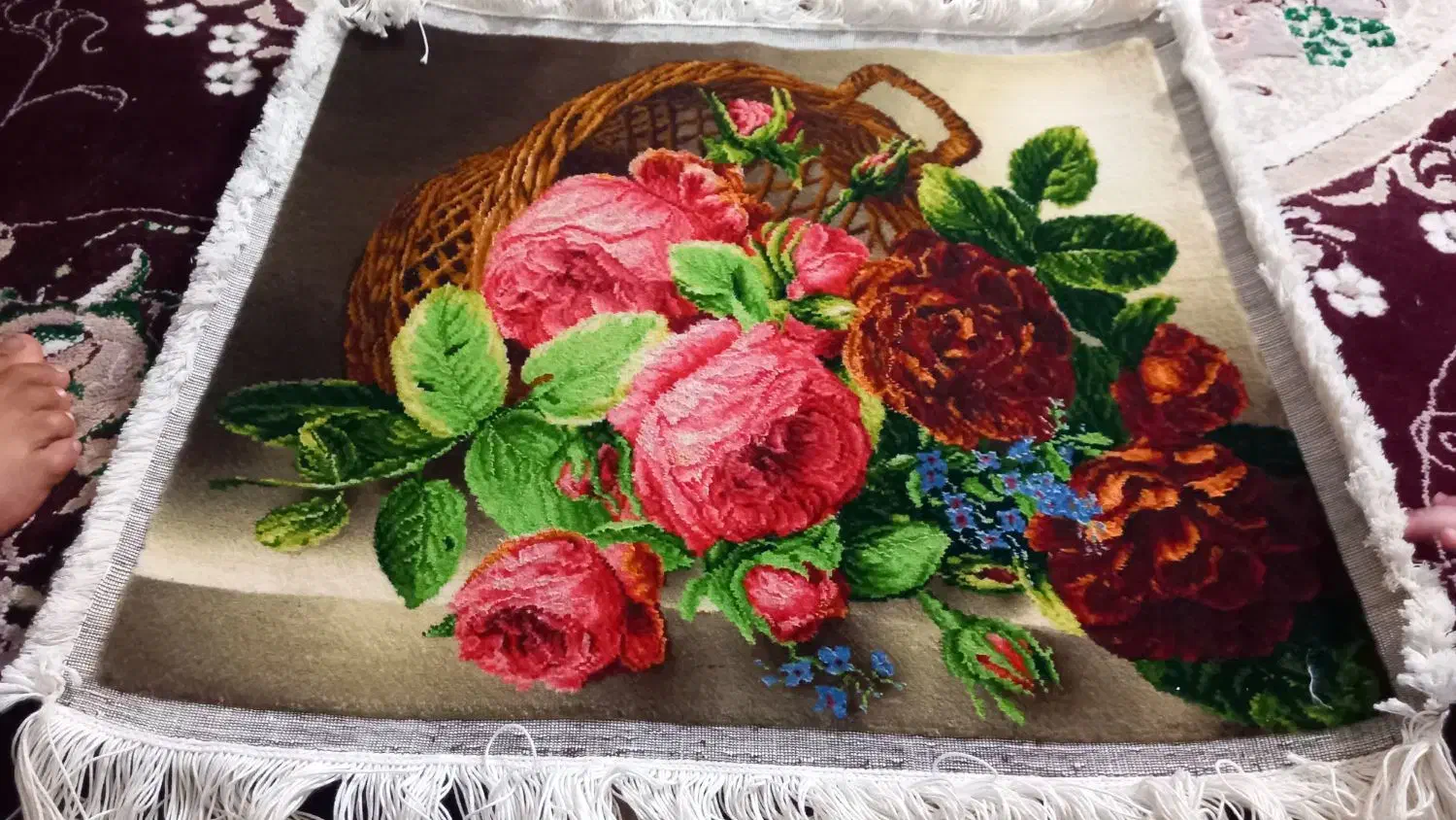 تابلو فرش|تابلو فرش|بهار, |دیوار