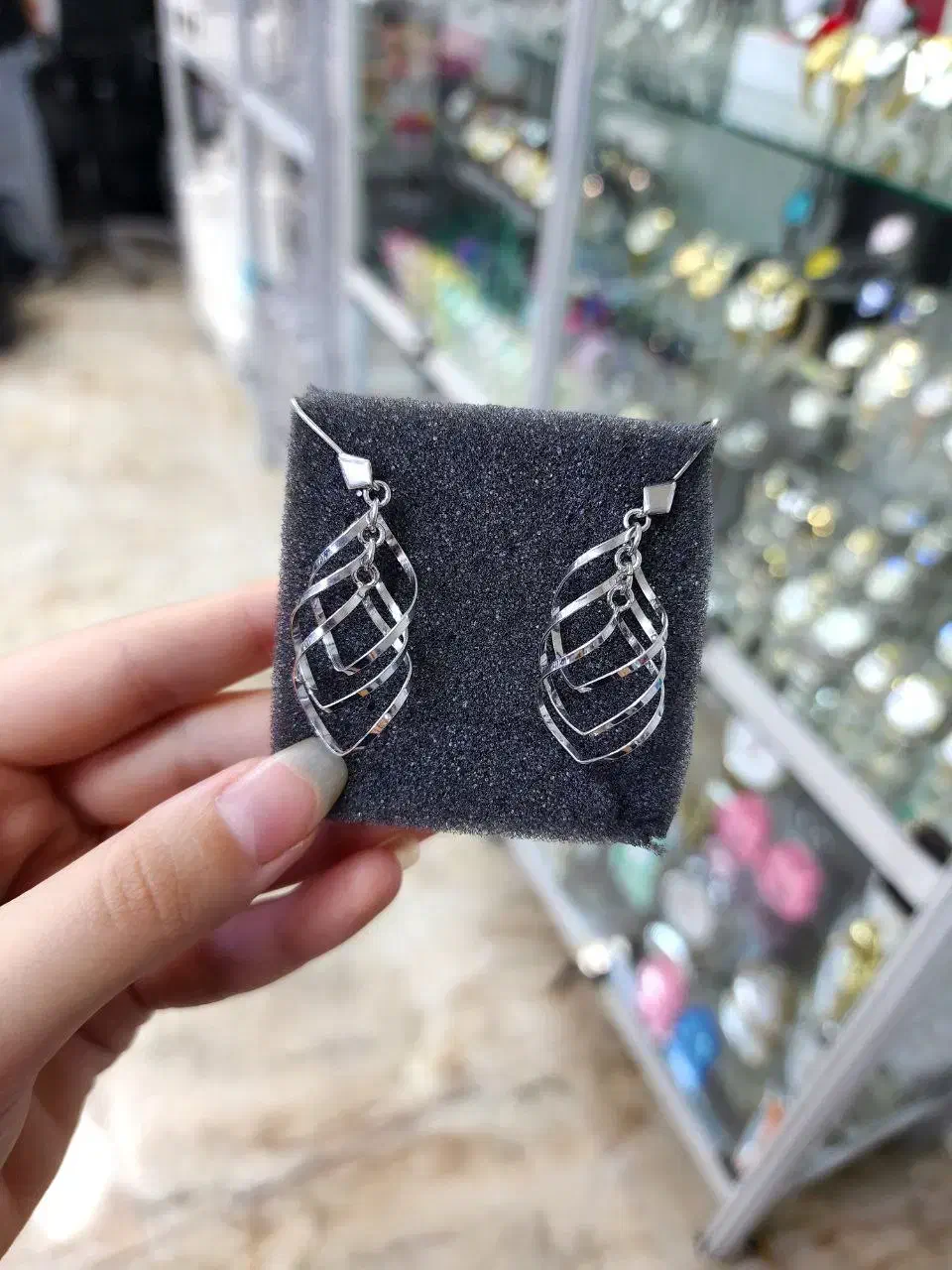 گوشواره نقره اصلی عیار ۹۲۵ بدون نگین|بدلیجات|کرمانشاه, |دیوار