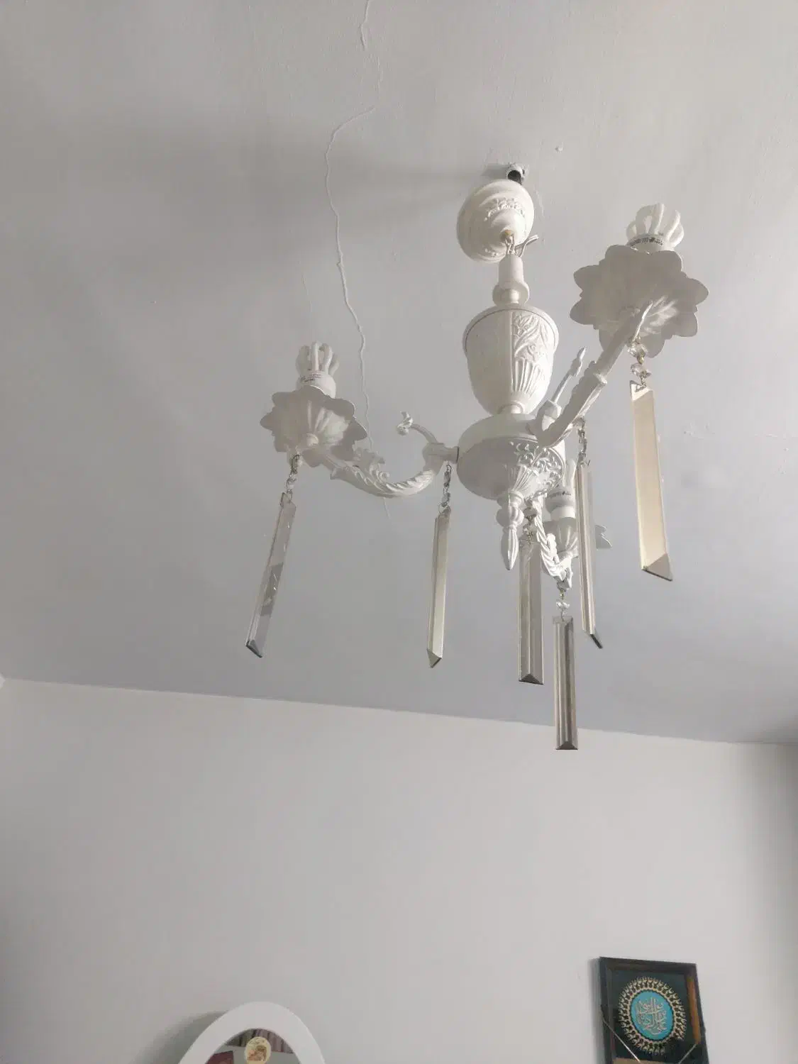 لوستر فلزی زیبا|لوستر و چراغ آویز|تهران, گلستان (شهرک راه آهن)|دیوار