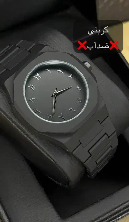 ساعت کربنی نو با عددهای فارسی|ساعت|جهرم, |دیوار