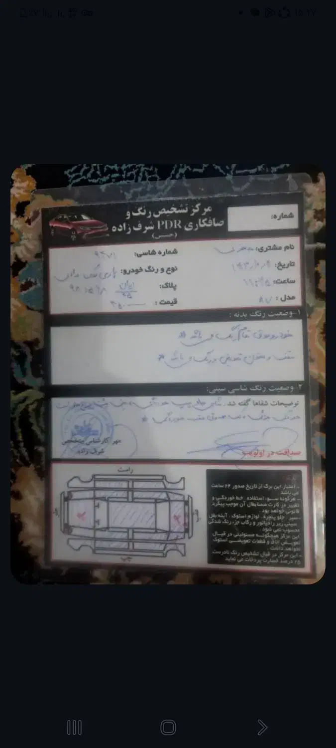 پژو پارس ۸۷تمام رنگ|خودرو سواری و وانت|سیرجان, |دیوار