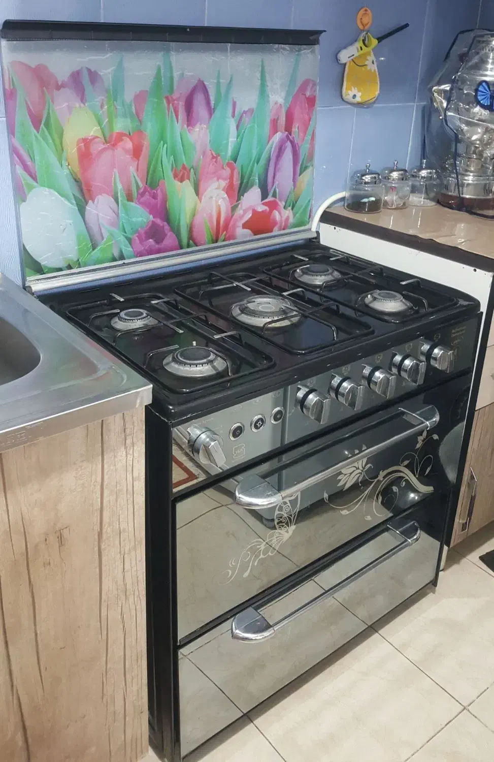 اجاق گاز پنج شعله طرح فر|اجاق گاز و لوازم برقی پخت‌وپز|اسفراین, |دیوار