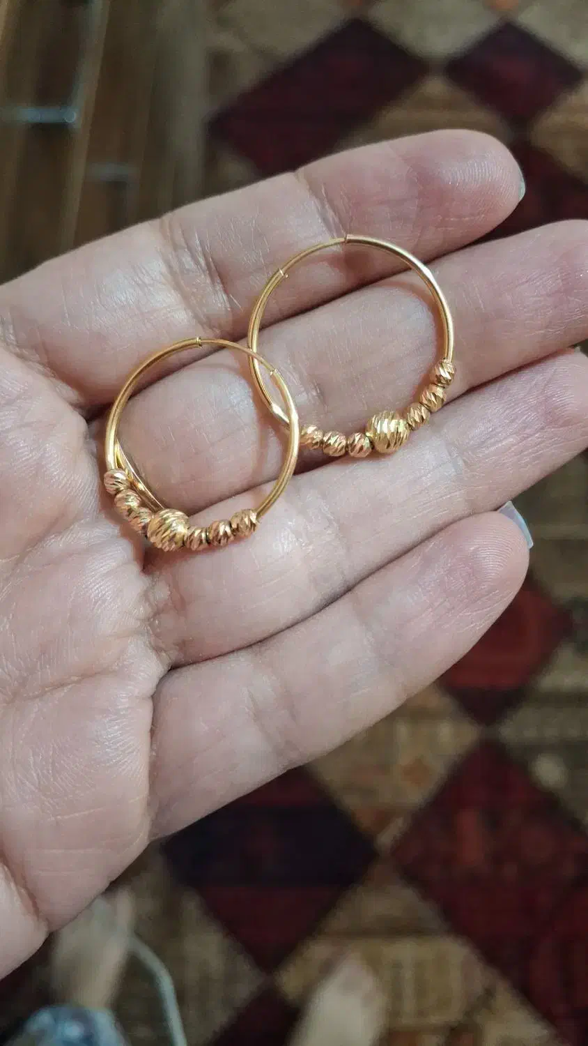 گوشواره طلا در حد نو|جواهرات|مسجد سلیمان, |دیوار