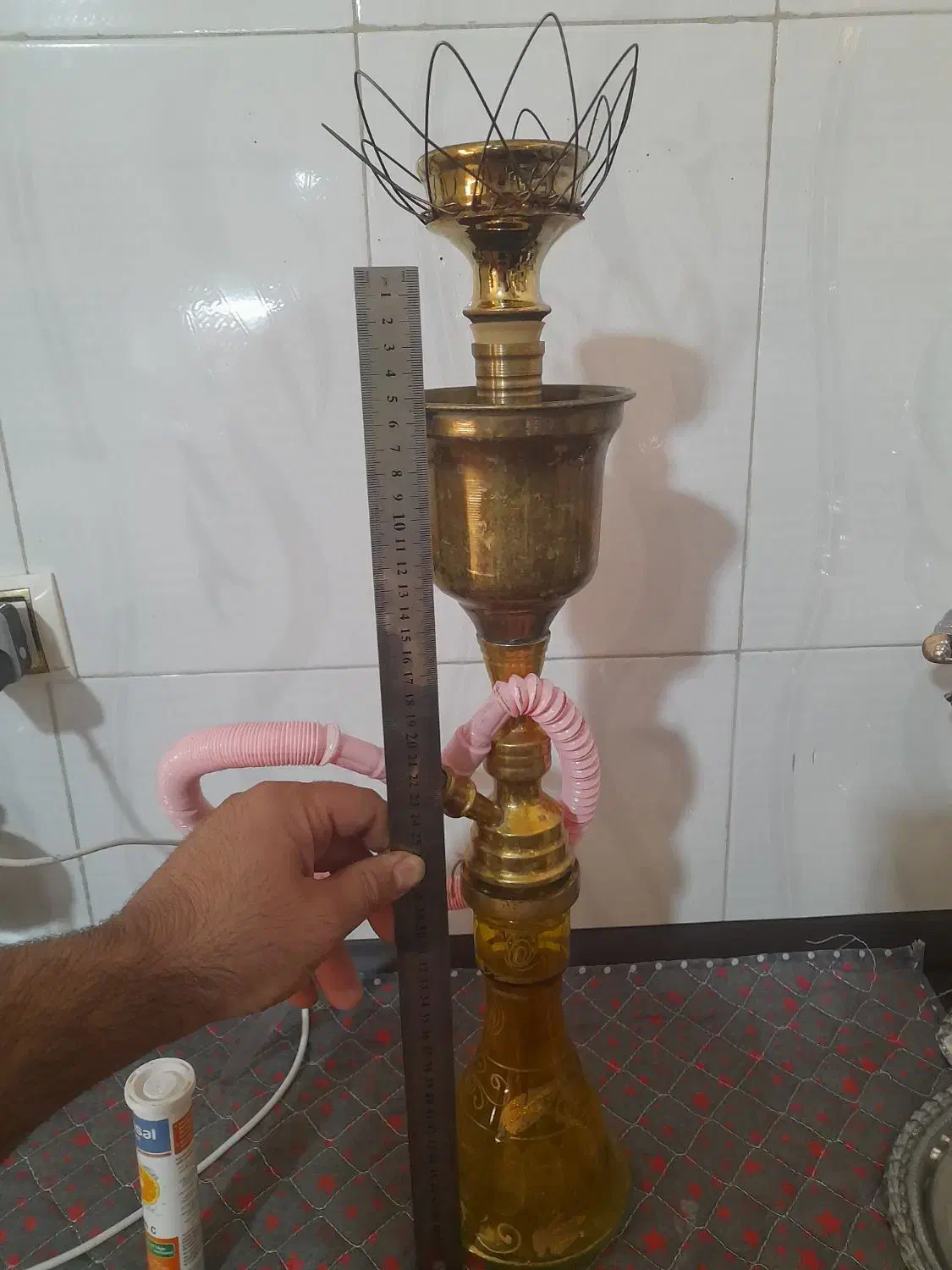 قلیون  برنجی|کلکسیون و سرگرمی|فلاورجان, |دیوار