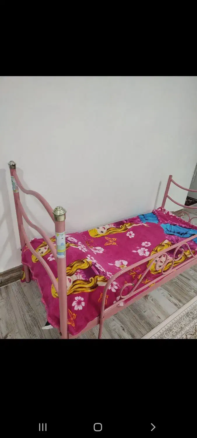 تخت خواب فلزی بچگانه|تخت و سرویس خواب|ایوان, |دیوار