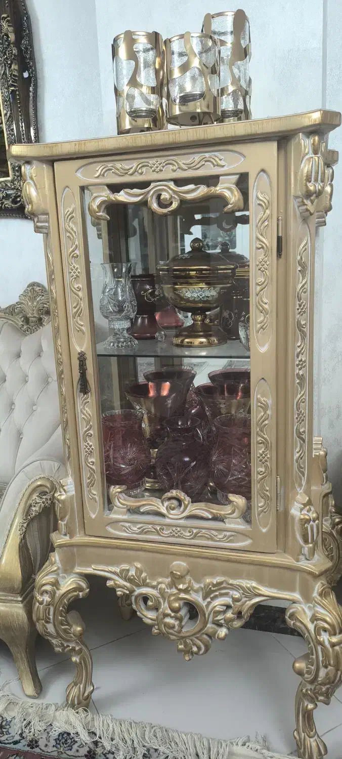 بوفه چوب راش|بوفه، ویترین، کنسول|کرمانشاه, |دیوار