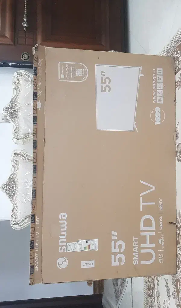 کارتون ال ای دی ۵۵ اینچ دوو اسنوا|تلویزیون و پروژکتور|قم, زاویه|دیوار