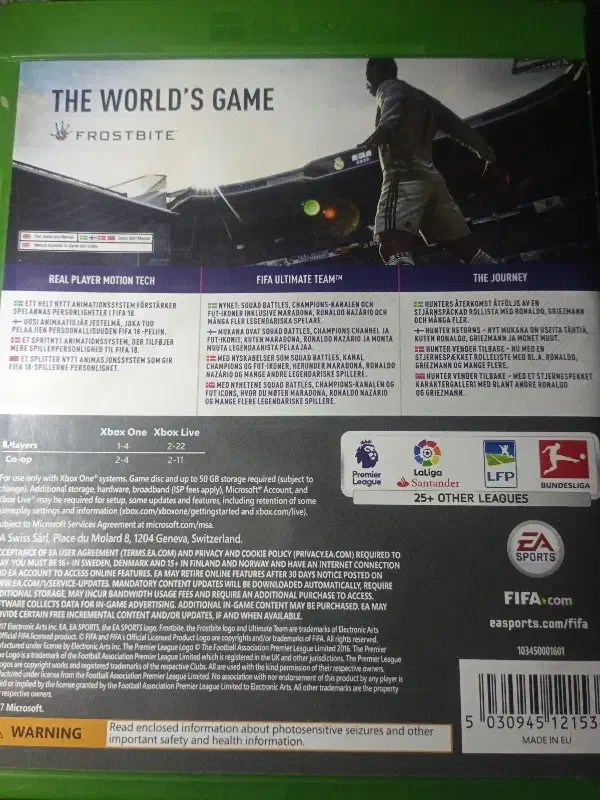 بازی ایکس باکس وان FIFA18|کنسول، بازی ویدئویی و آنلاین|بندرعباس, |دیوار