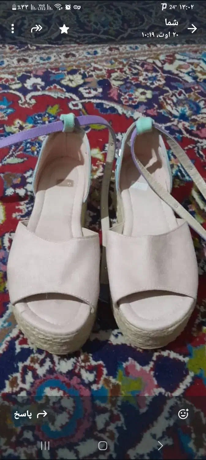 کفش حصیری نونو|کیف، کفش، کمربند|شیراز, آزادی|دیوار