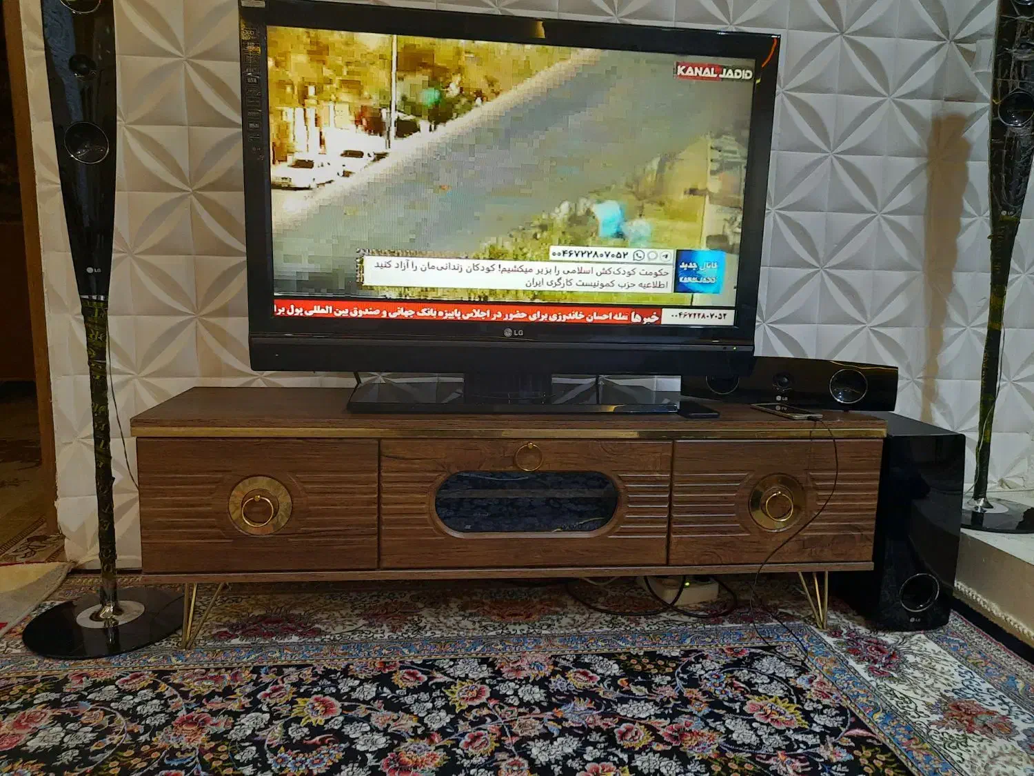 آینه کنسول و میزتی|بوفه، ویترین، کنسول|ایلام, |دیوار